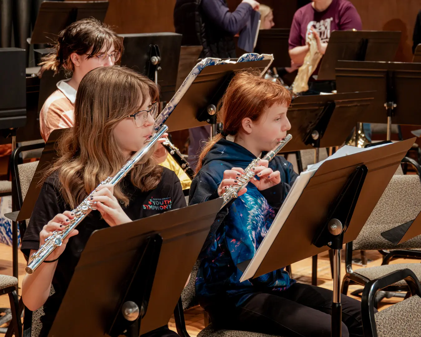 Youth Symphony flutists